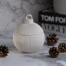 Christmas Twinkle Bauble Wood Wick Candle